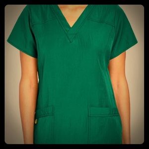 Women's Four Stretch Sporty V-Neck Scrub Top